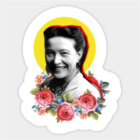 Simone De Beauvoir Simone De Beauvoir Sticker Teepublic Au