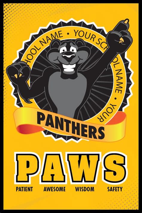 Theme Poster Panther Mascot Junction