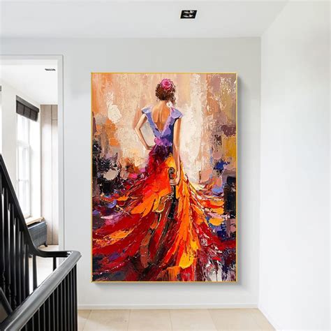 Paintings Of Women In Red Dresses