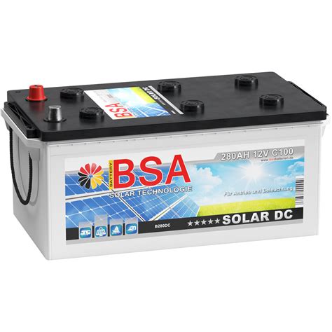 Bsa Solarbatterie 280ah 12v Wohnmobil Versorgungsbatterie Solar