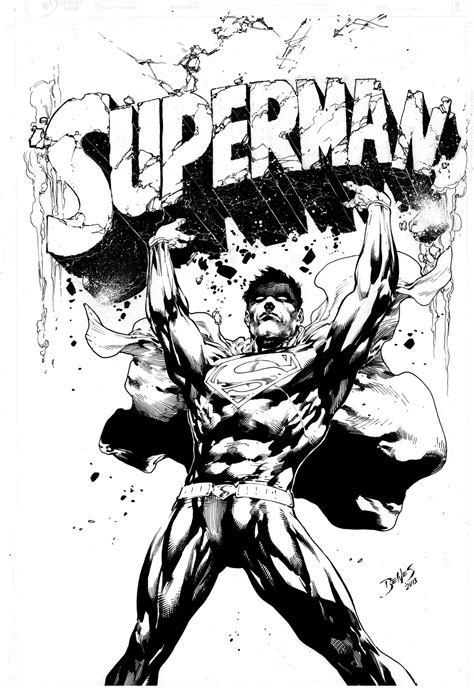 Cover Superman 28 Ink By Ed Benes By Ed Benes Studio On Deviantart