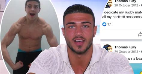 love island fans hysterical over tommy fury s unearthed facebook posts as a teenager ok magazine