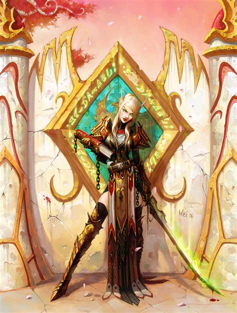 Female Blood Elf Knight Art World Of Warcraft The Burning Crusade
