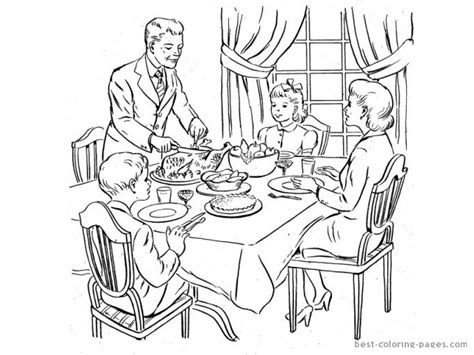 Thanksgiving becomes an important part for the united states (us) citizens. Family Dinner Drawing at GetDrawings | Free download