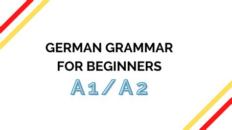 German Grammar For Beginners Fluent Language