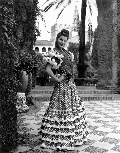 Ava Gardner Spain 1950 Colorization