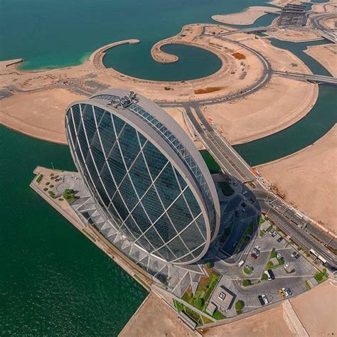 Aldar Hq Building Abu Dhabi United Arab Emirates Futuristic