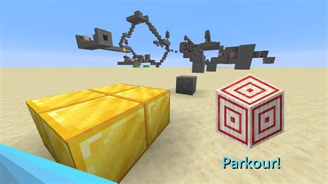 Minecraft Parkour Course With Target Blocks Youtube