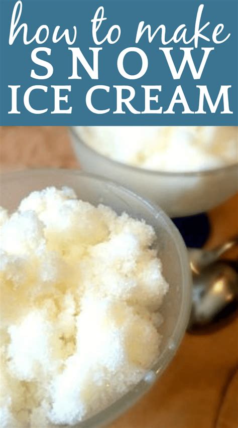 Ice cream made with almond milk: Easy Snow Ice Cream | Little Cooks Reading Books