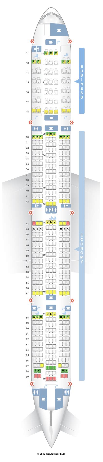 All cathay pacific flights on an interactive flight map, including cathay pacific timetables and flight schedules. SeatGuru Seat Map Cathay Pacific