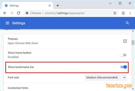 How To Toggle Bookmarks Bar In Chrome Browser