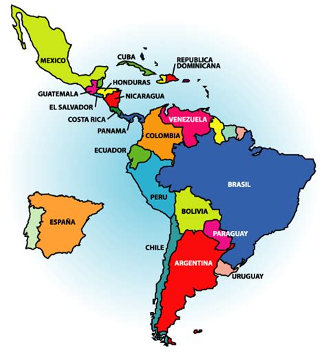 Mapa de latinoamerica político Imagui