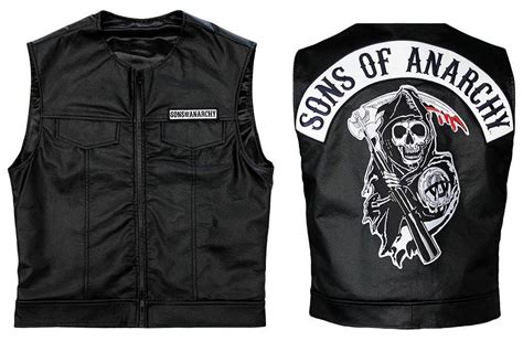 Sons Of Anarchy Bikers Faux Leather Vest Mens Leather Vest Sons Of