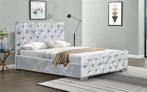 Yes hope to enjoy it. Fabric Chesterfield Sleigh bed frame all sizes SINGLE ...
