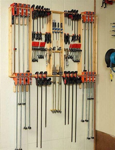 I was looking for a way to keep my small inventory of plywood organized and easy to access. 7 Clever Clamp Storage Ideas for a Small Workshop ...