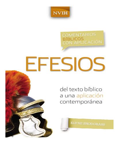 Libro Comentario Bíblico Con Aplicación Nvi Efesios De 71nm Envío Gratis