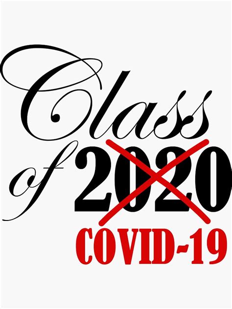 Class Of 2020 Covid 19 Sticker Sticker For Sale By Ilovecollege