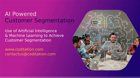 Customer Segmentation 2 Artificial Intelligence And Machine Learning To