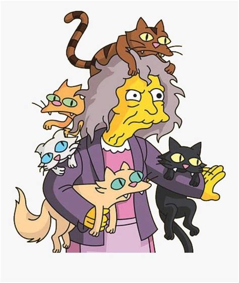Crazy Cat Lady The Sipmsons Twitch Emote Dibujos De Los Simpson
