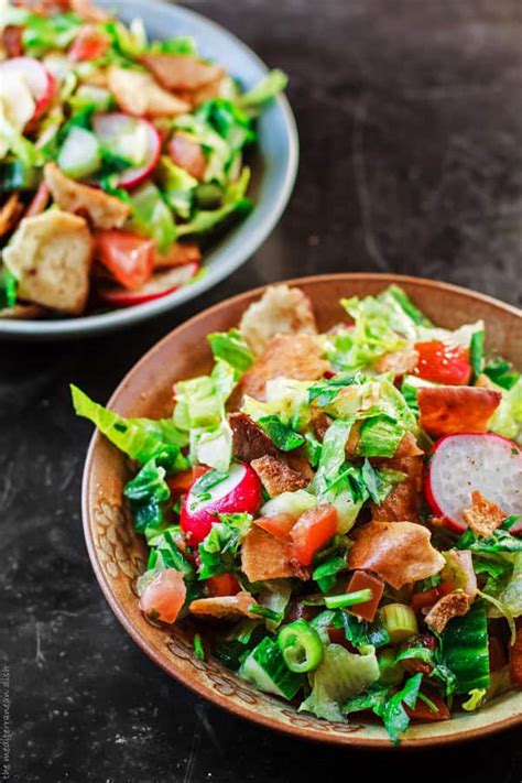Take a large bowl and. Fattoush Salad Recipe | The Mediterranean Dish