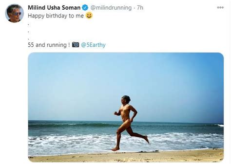 Milind Soman Runs Nude On The Beachside On His Th Birthday View Pic My Xxx Hot Girl