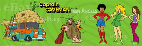 Extra Large Captain Caveman Panoramic Photo Print Hanna Barbera