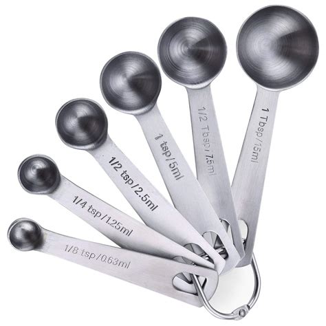 Buy Measuring Spoons Stainless Steel Small Metal Measuring Tablespoon