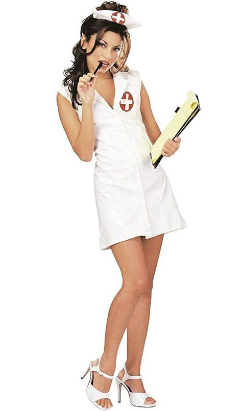 White Vinyl Sexy Nurse Costume Womens Naughty Nurse Costume