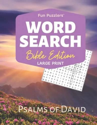 New Word Search Bible Edition Psalms Of David 85 X 11 Large Print