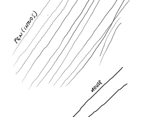It is very difficult to draw a straight line with a tablet freehand. Jagged / WOBBLY lines (SOLVED) - Wacom Intuos 4 and how ...