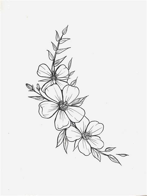 Simple Flower Tattoos Designs Judie Bergeron