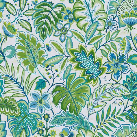 Tropical Print Cotton Fabric By The Yard Draw Level