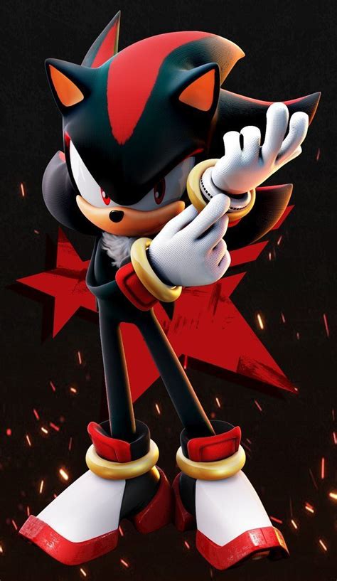 Shadow Putting On His Glove On His Left Hand And Stars Within The