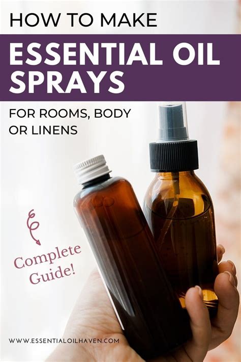How To Make An Essential Oil Spray Recipes For Body Home And Laundry Essential Oil Spray