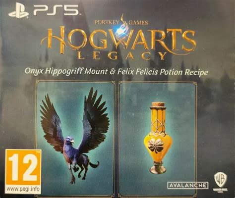 Hogwarts Legacy Onyx Hippogriff Mount And Felix Felicis Potion Dlc Ps5