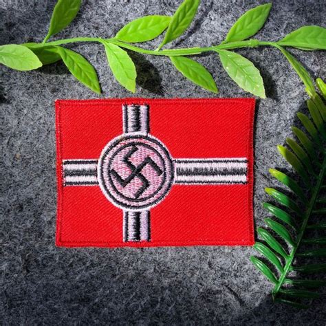Patch Emblem Reichskriegsflagge Wehrmacht Emblem Bordir Jahit Pernak Pernik Perang Dunia Kedua
