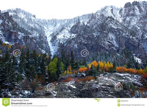 Snow Covered Mountains Stock Image Image 35087961
