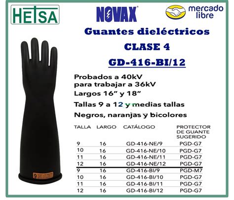 Guantes Dieléctricos Novax Clase 4 Talla12 825000 En Mercado Libre