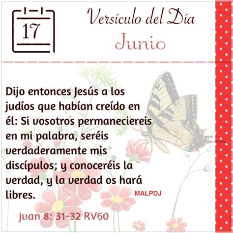 Versículo Del Día Juan 831 32 Rv60 El Versículo Del Día
