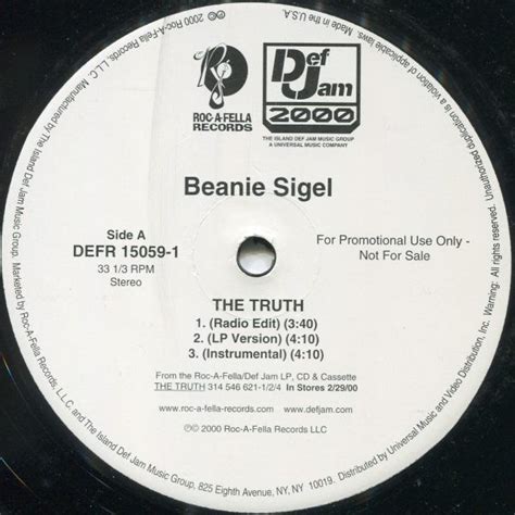 Beanie Sigel The Truth 2000 Vinyl Discogs
