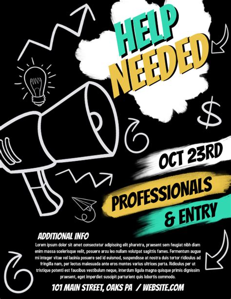 Help Wanted Flyer Template Word