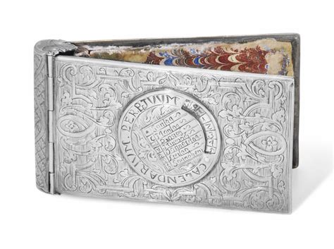 A Silver Perpetual Calendar German Circa 1700 Christies