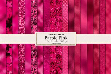 Barbie Pink Digital Paper Pink Wallpaper Pink Background Barbie Pink