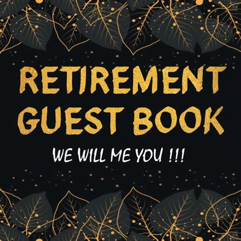 Retirement Party Guest Book For Colleague Rlogbooks