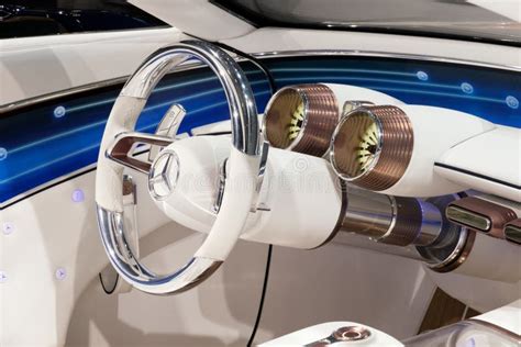 Vision Mercedes Maybach 6 Cabriolet Car Interior Editorial Photography