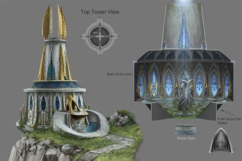 Temple Sven Bybee Fantasy Concept Art Buildings Artwork Elven City