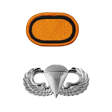 Set Us Military Parachutist Badge Regulation Size Us Jump Wings Basic