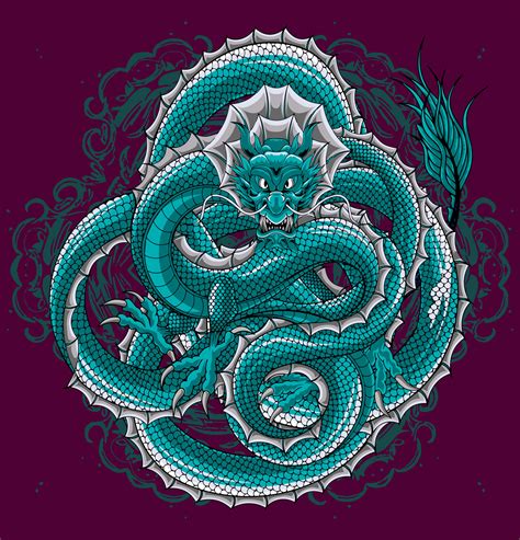 Illustration Oriental Dragon Vector Illustration 11892063 Vector Art At