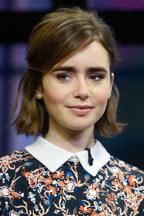 Love Lily Collins Bob Lily Collins Short Hair Hair Styles Hot Hair