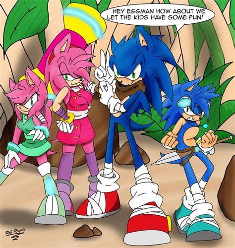 Sonic The Hedgehog And Other Cartoon Characters Talking To Each Other